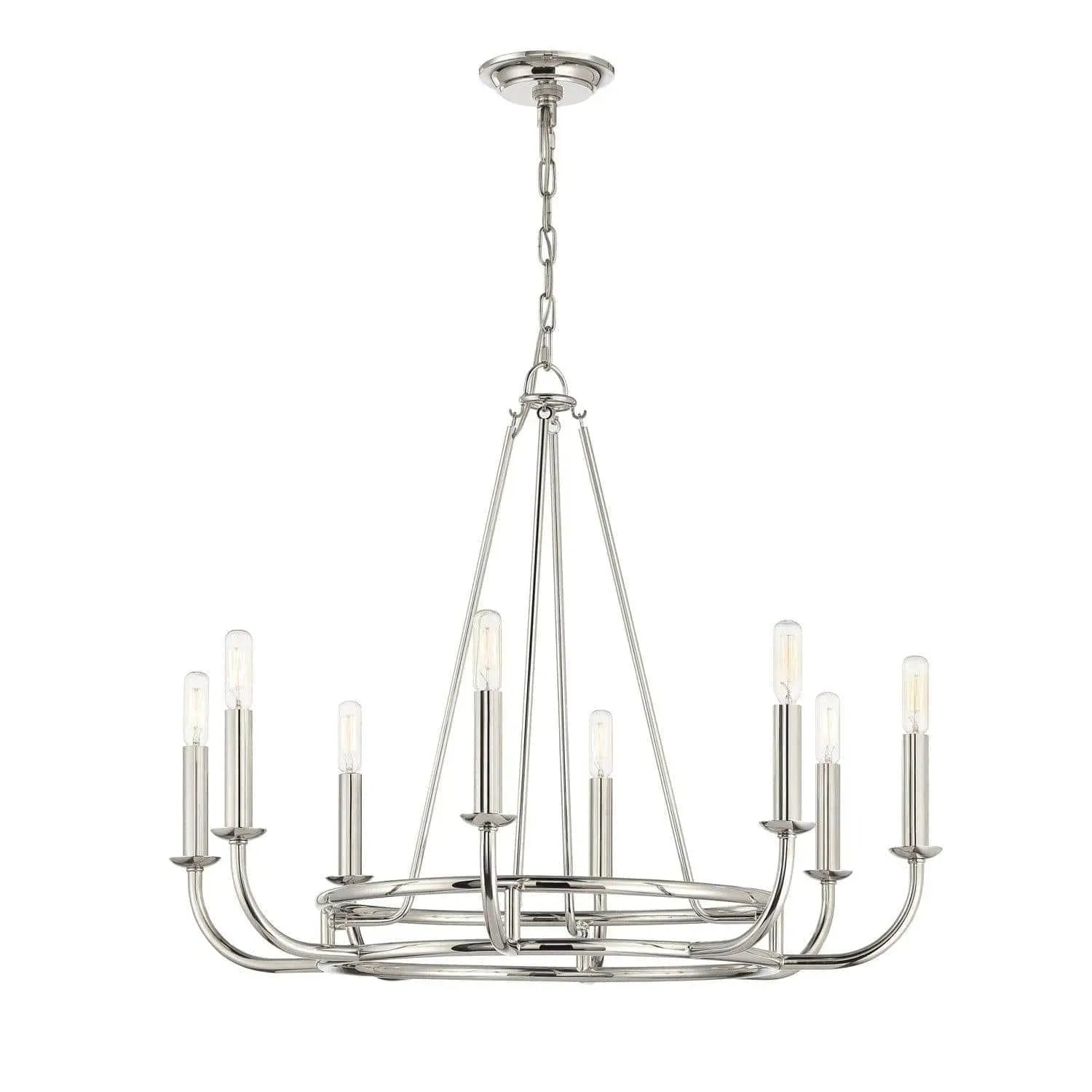Crystorama - Bailey Chandelier - BAI-A2109-AG | Montreal Lighting & Hardware