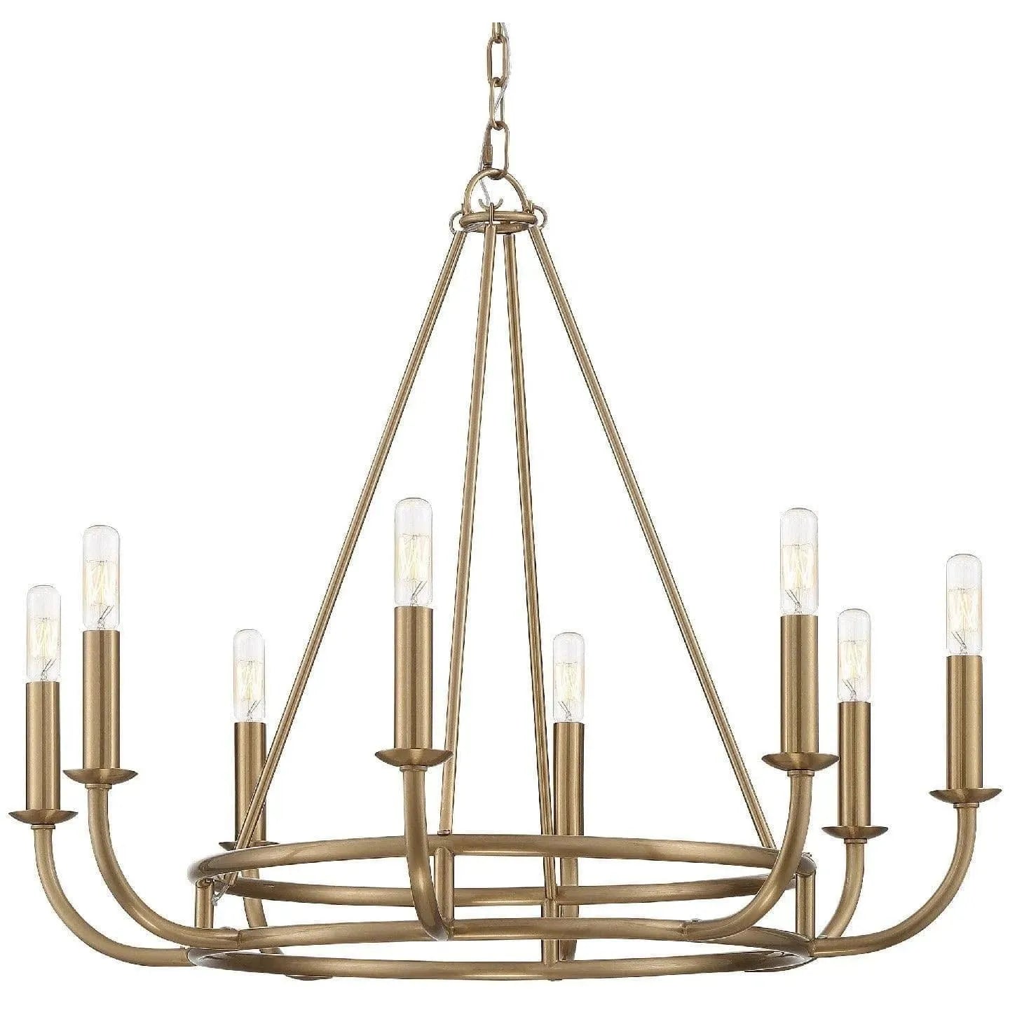 Crystorama - Bailey Eight Light Chandelier - BAI-A2108-AG | Montreal Lighting & Hardware