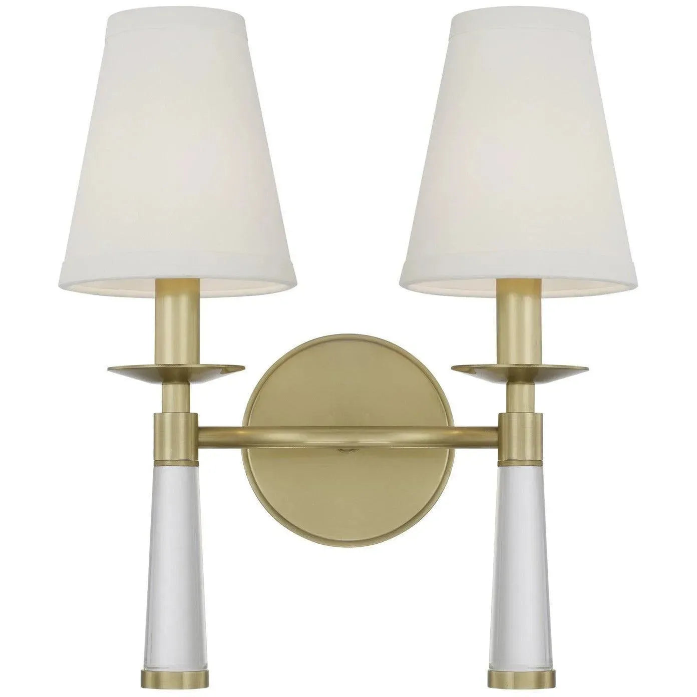 Crystorama - Baxter Two Light Wall Mount - 8862-AG | Montreal Lighting & Hardware