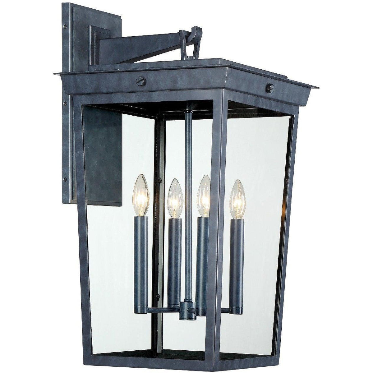 Crystorama - Belmont Four Light Outdoor Wall Mount - BEL-A8064-GE | Montreal Lighting & Hardware