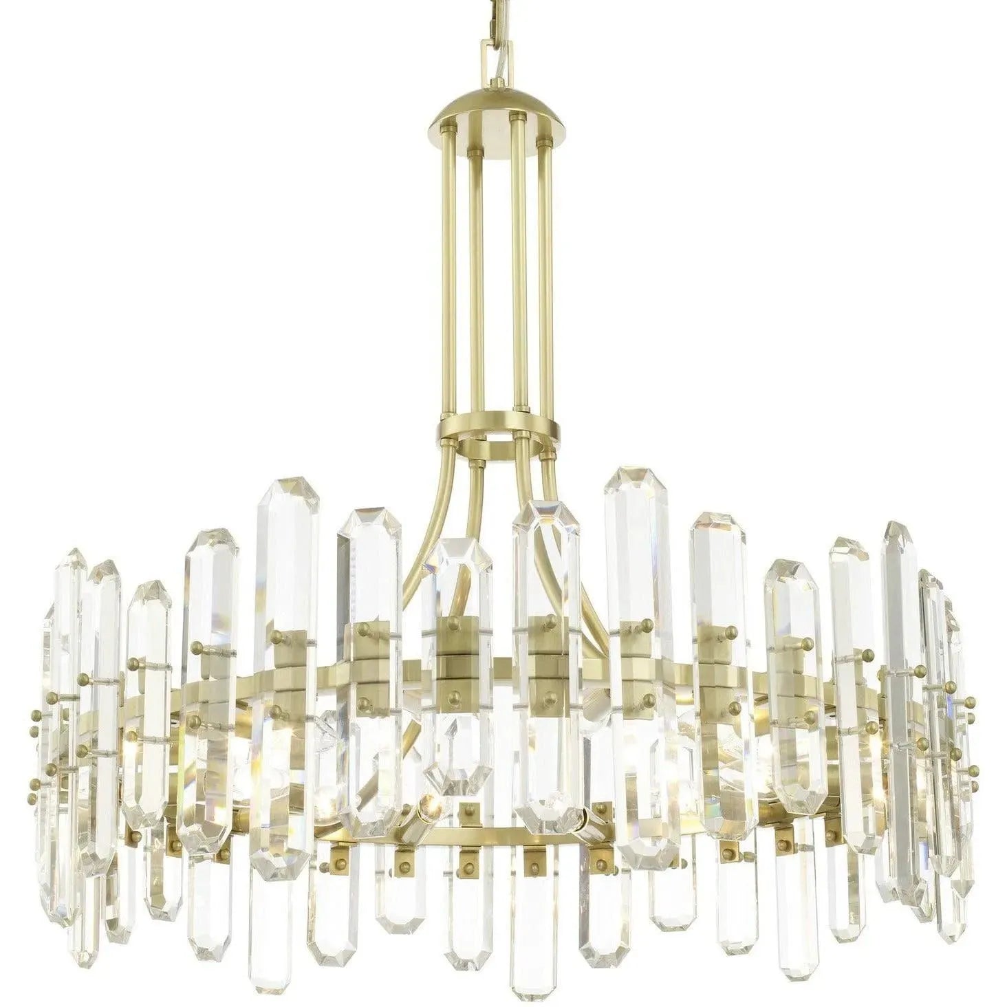 Crystorama - Bolton 12 Light Chandelier - BOL-8889-AG | Montreal Lighting & Hardware