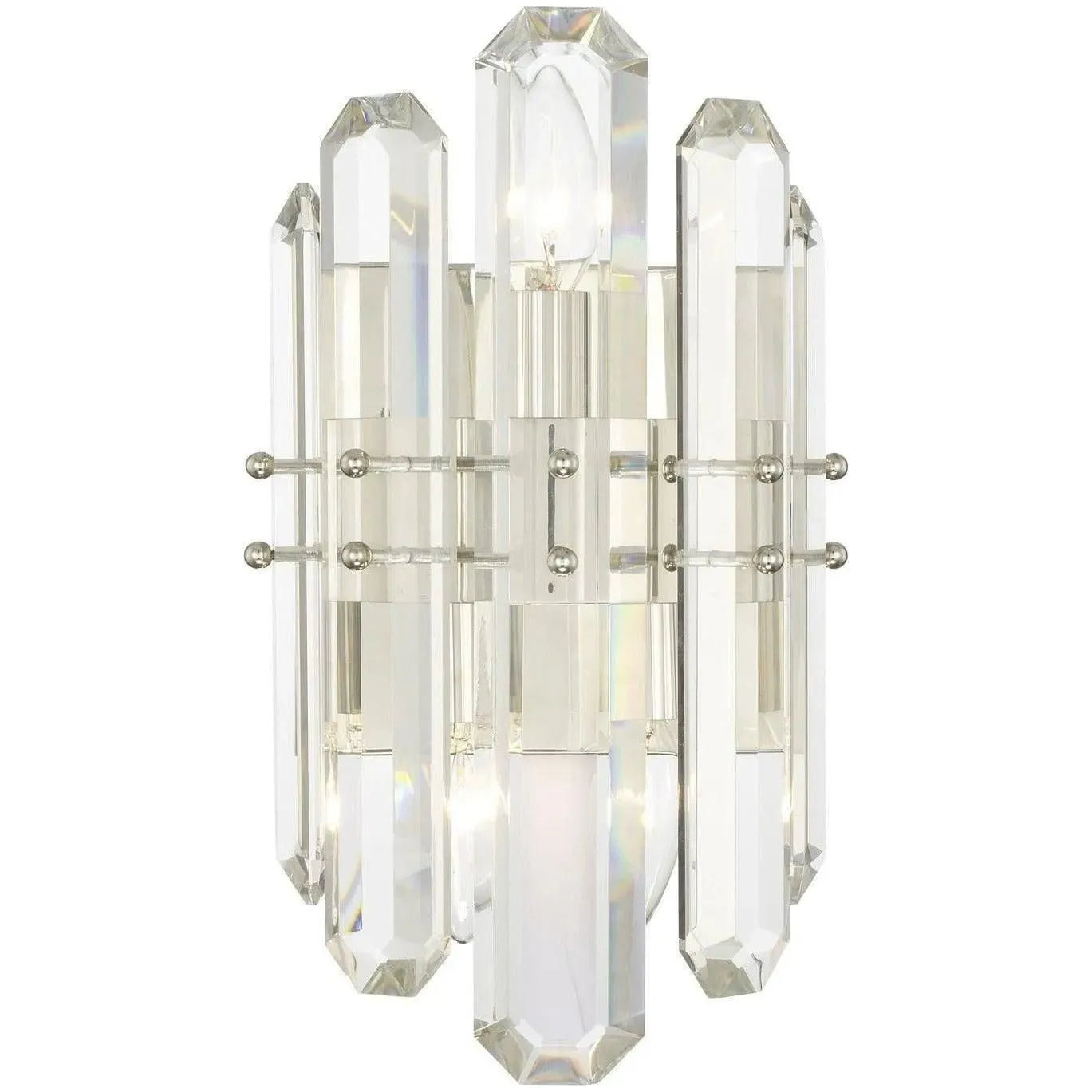 Crystorama - Bolton Three Light Wall Mount - BOL-8882-PN | Montreal Lighting & Hardware