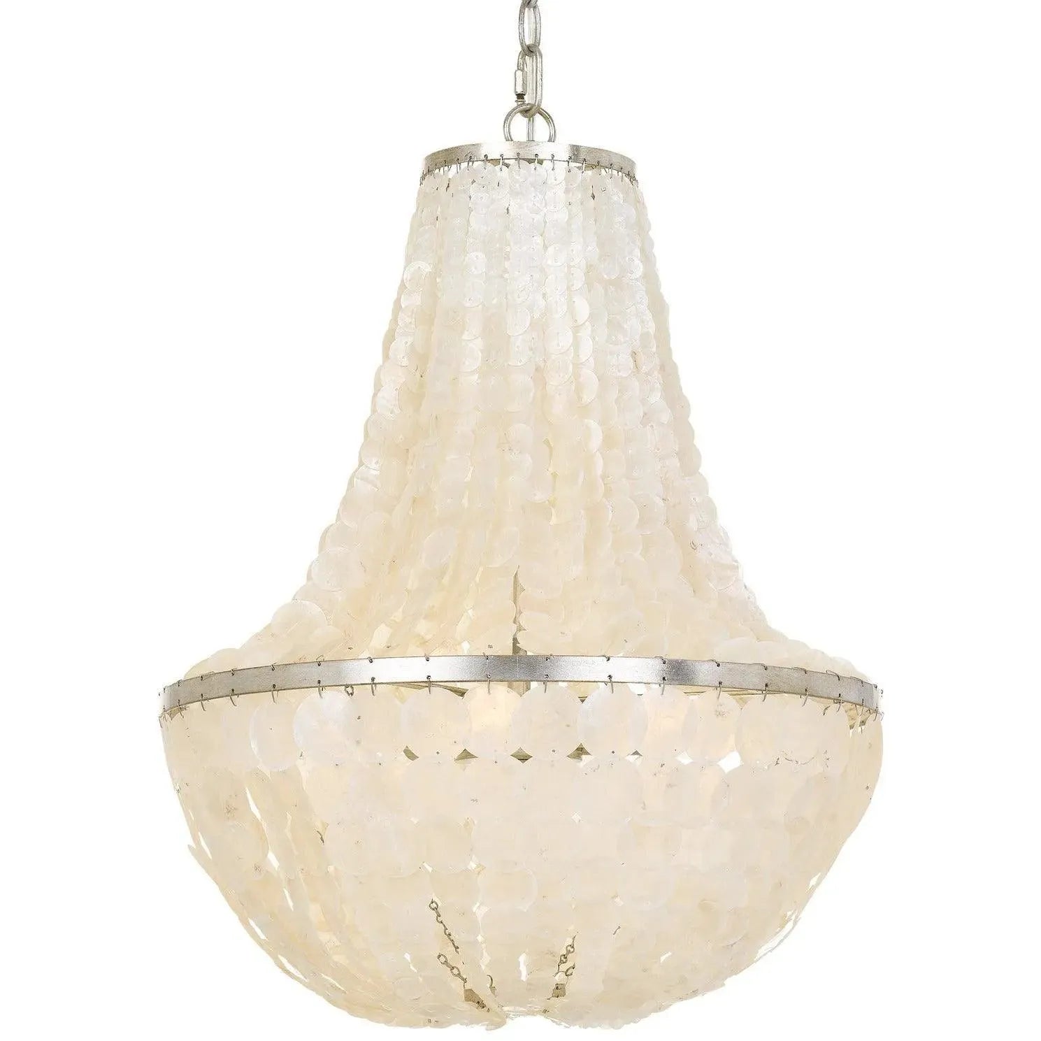 Crystorama - Brielle Six Light Chandelier - BRI-3006-SA | Montreal Lighting & Hardware