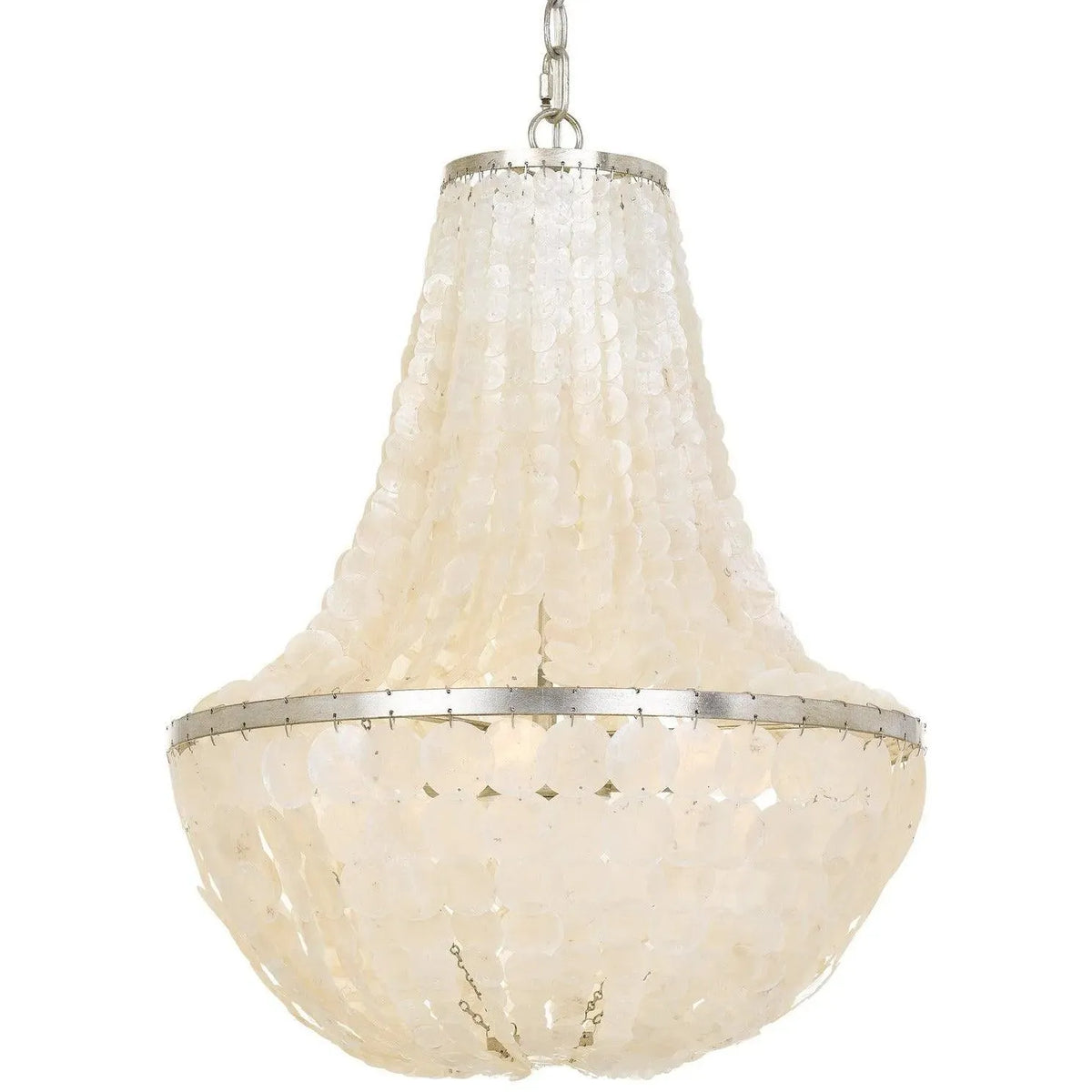 Crystorama - Brielle Six Light Chandelier - BRI-3006-SA | Montreal Lighting & Hardware