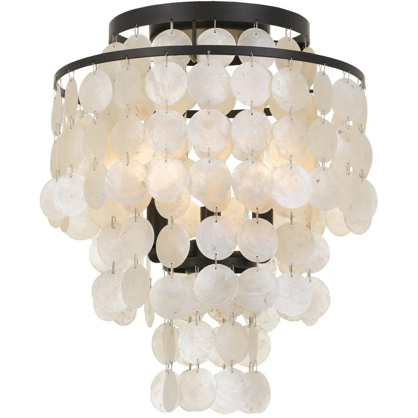 Crystorama - Brielle Three Light Ceiling Mount - BRI-3003-DB | Montreal Lighting & Hardware