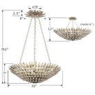 Crystorama - Broche Chandelier - 517-GA | Montreal Lighting & Hardware
