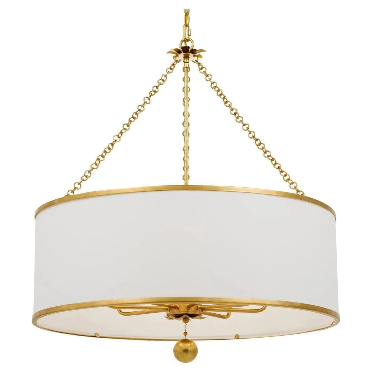 Crystorama - Broche Chandelier - Drum - 515-GA | Montreal Lighting & Hardware