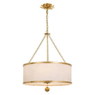 Crystorama - Broche Chandelier - Drum - 518-GA | Montreal Lighting & Hardware