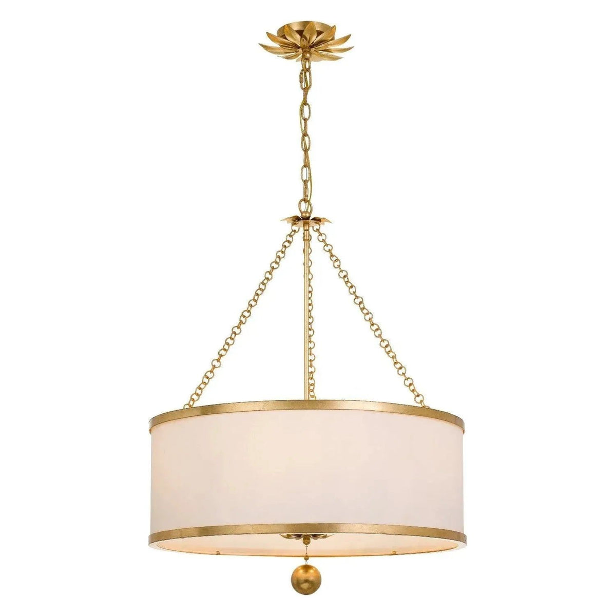 Crystorama - Broche Chandelier - Drum - 518-GA | Montreal Lighting & Hardware