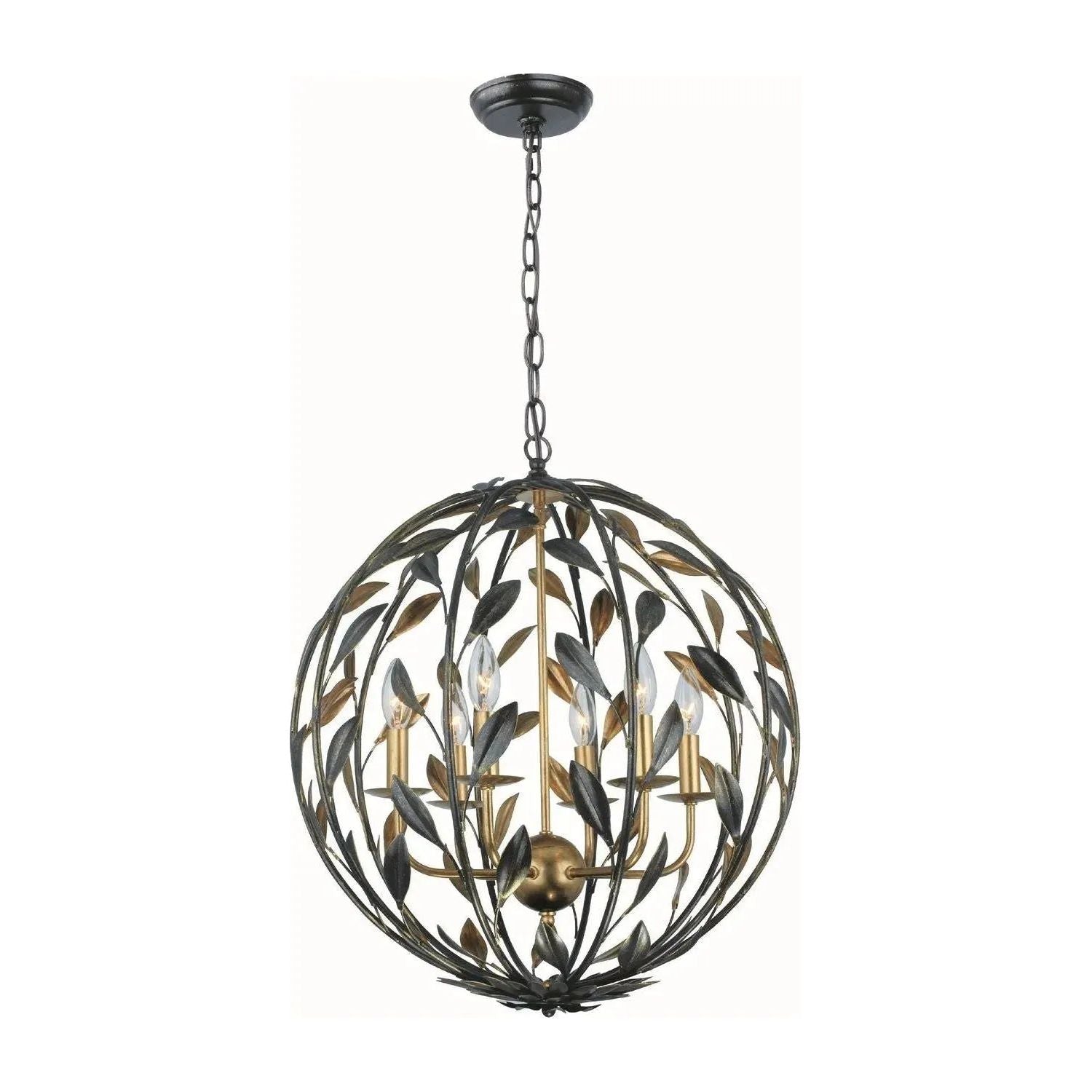 Crystorama - Broche Chandelier - Sphere - 506-EB-GA | Montreal Lighting & Hardware