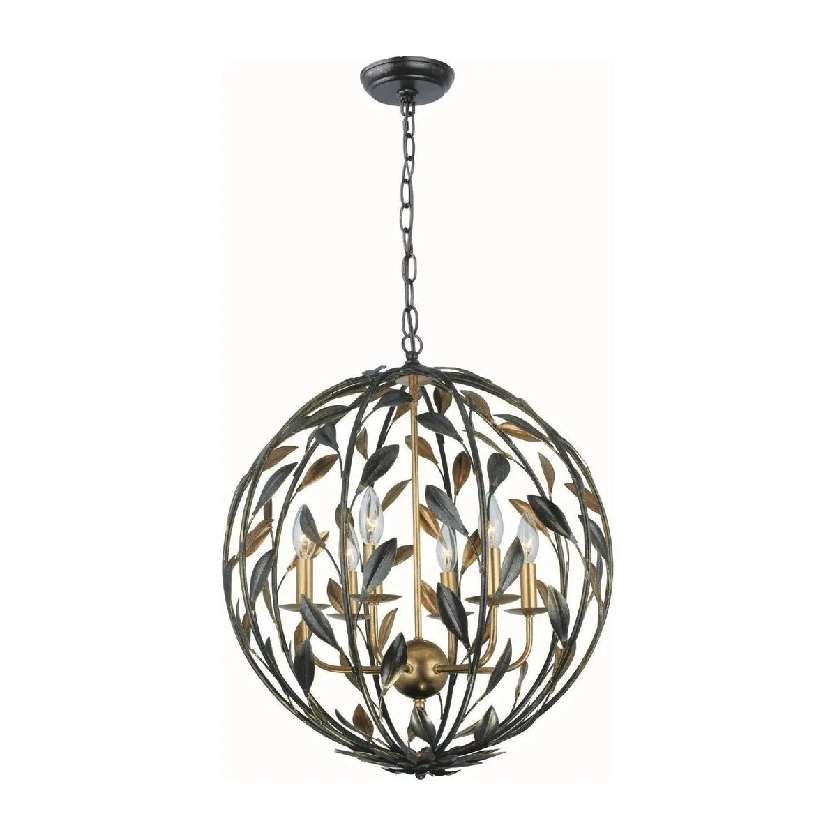 Crystorama - Broche Chandelier - Sphere - 506-EB-GA | Montreal Lighting & Hardware