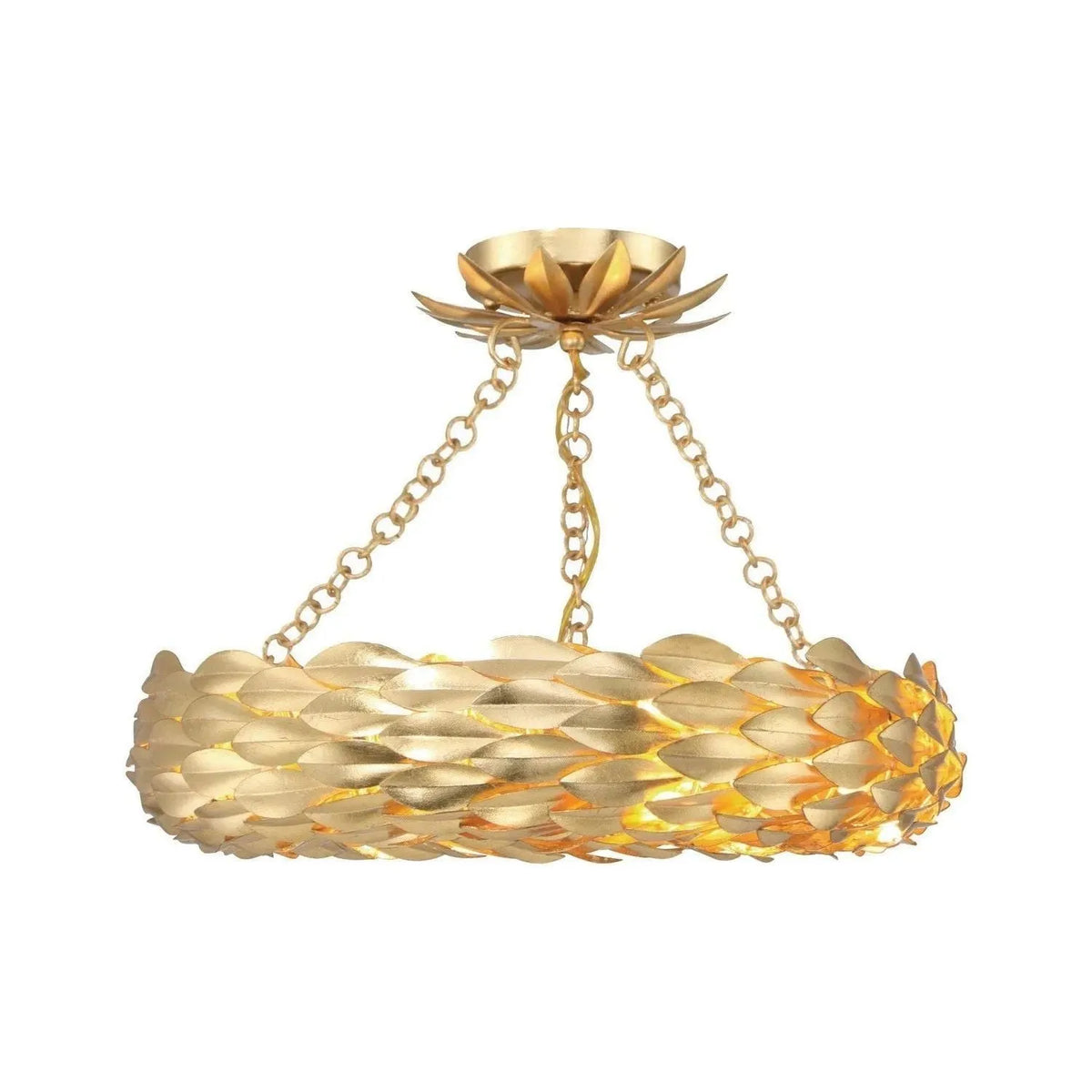 Crystorama - Broche LED Semi Flush Mount - 535-GA_CEILING | Montreal Lighting & Hardware