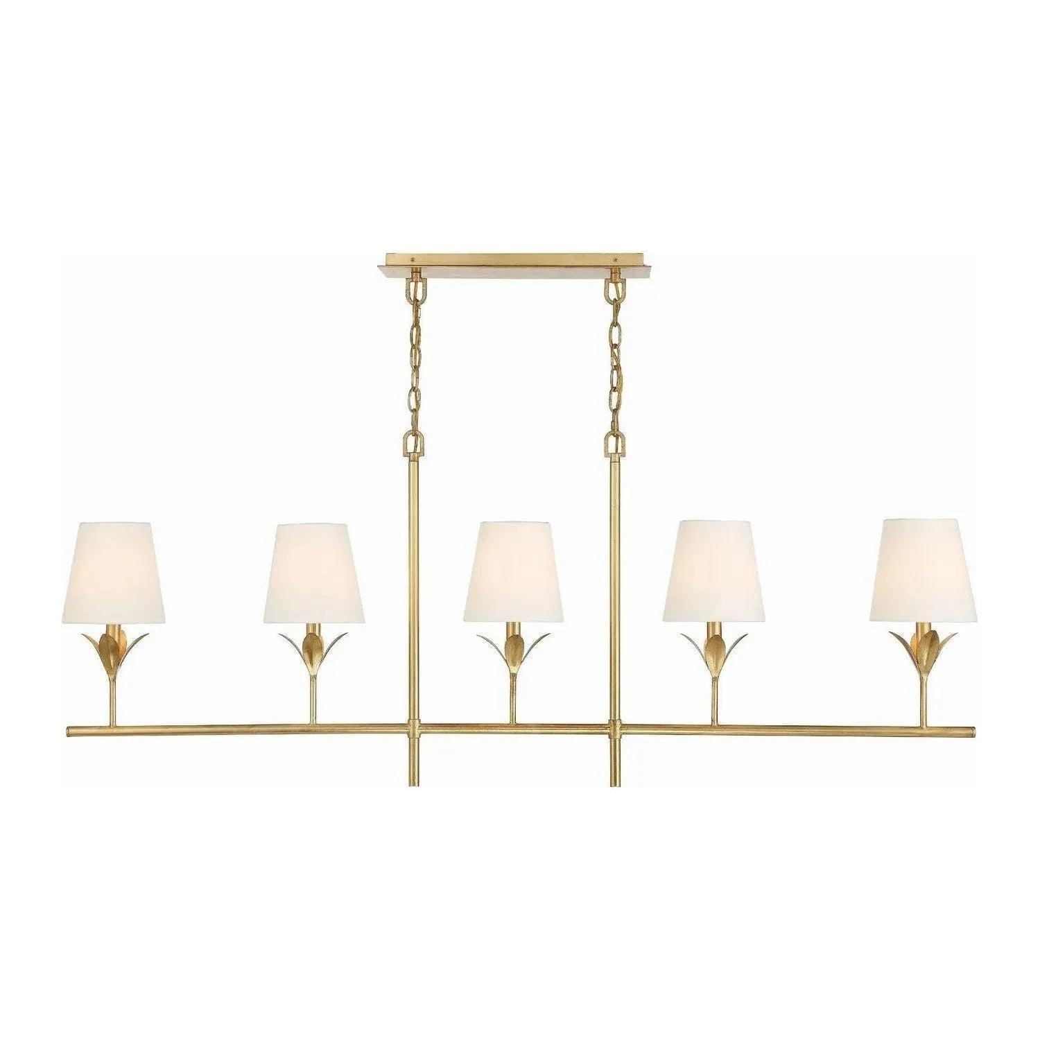 Crystorama - Broche Linear Chandelier - 537-GA | Montreal Lighting & Hardware
