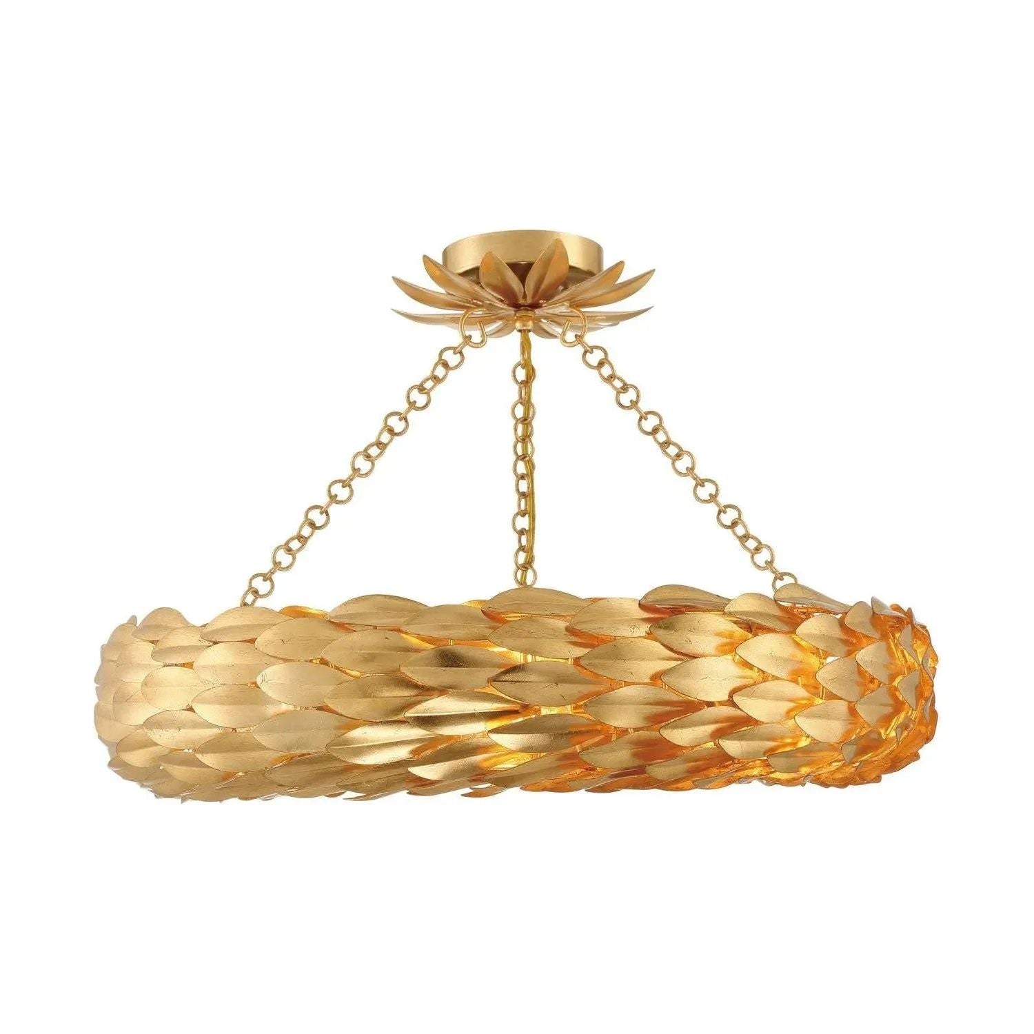 Crystorama - Broche Semi Flush Mount - Ring - 536-GA_CEILING | Montreal Lighting & Hardware