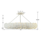 Crystorama - Broche Semi Flush Mount - Ring - 536-GA_CEILING | Montreal Lighting & Hardware
