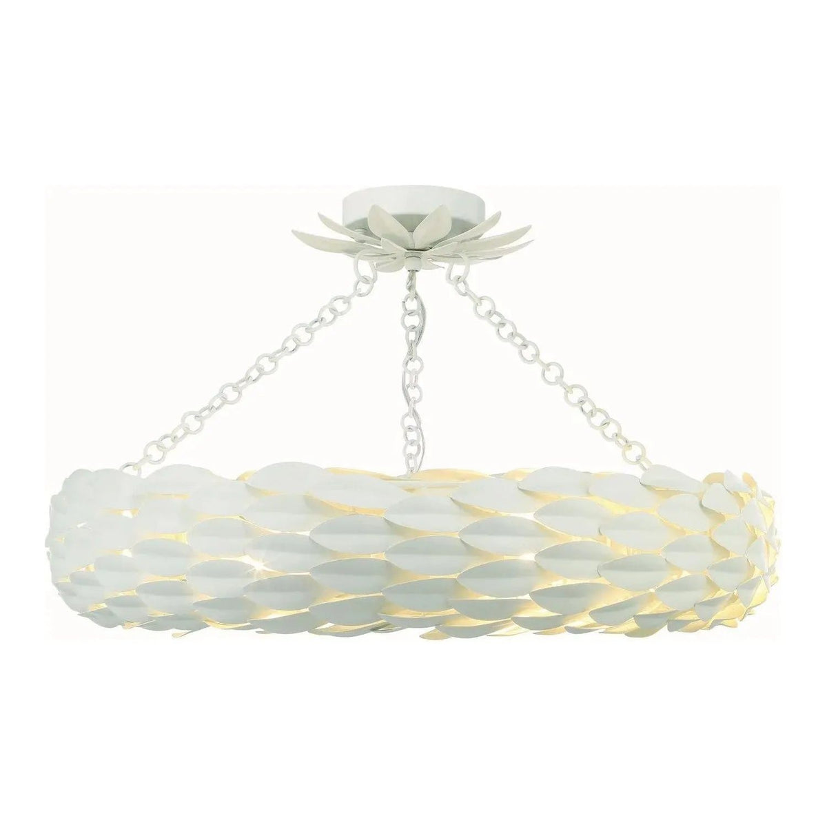 Crystorama - Broche Semi Flush Mount - Ring - 536-MT_CEILING | Montreal Lighting & Hardware