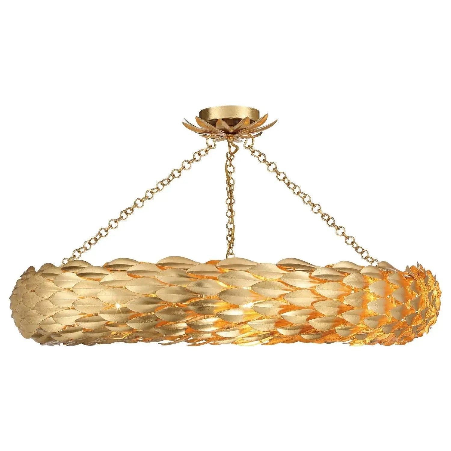Crystorama - Broche Semi Flush Mount - Ring - 538-GA_CEILING | Montreal Lighting & Hardware