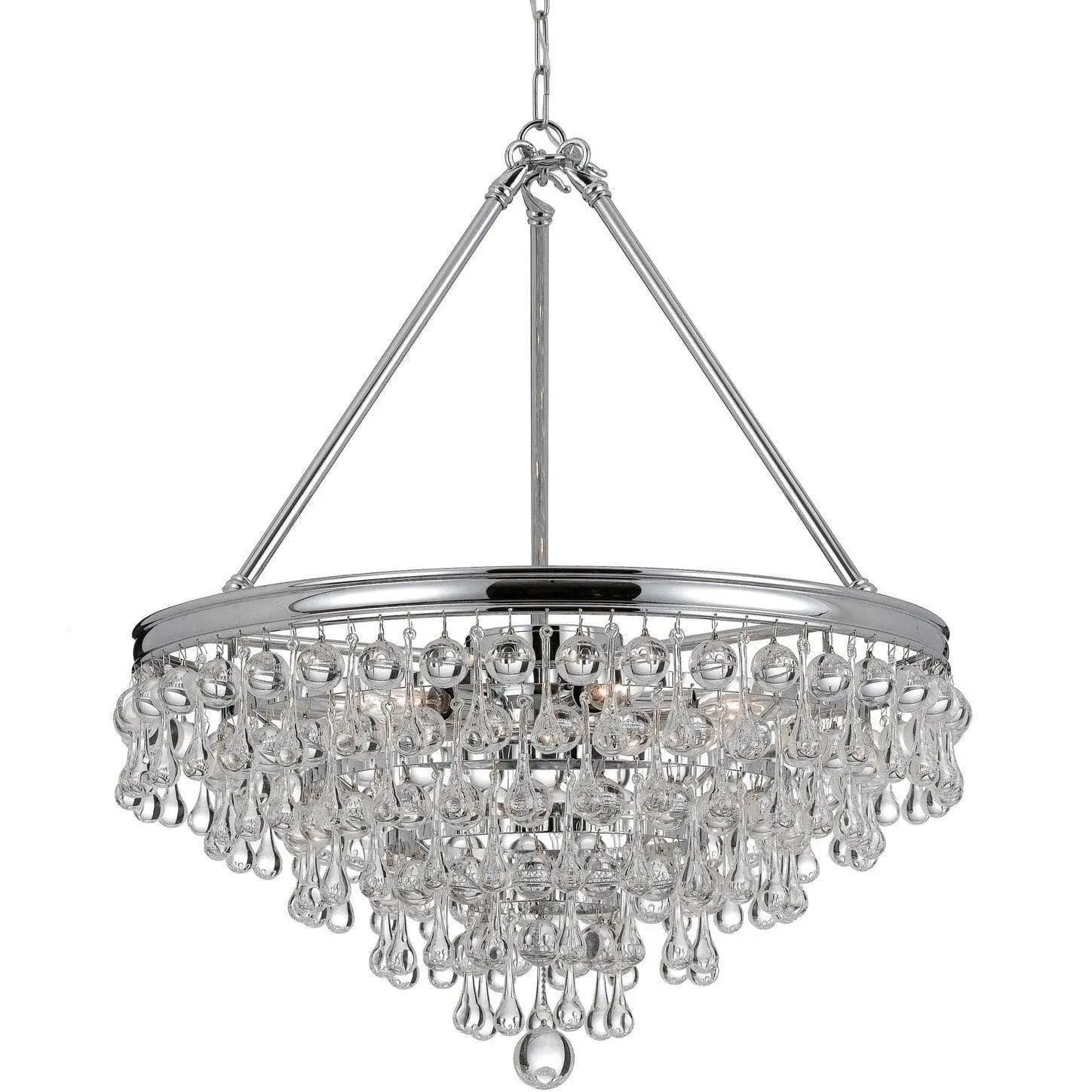 Crystorama - Calypso Eight Light Chandelier - 137-CH | Montreal Lighting & Hardware