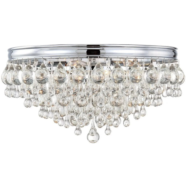Support de plafond à six lumières Calypso