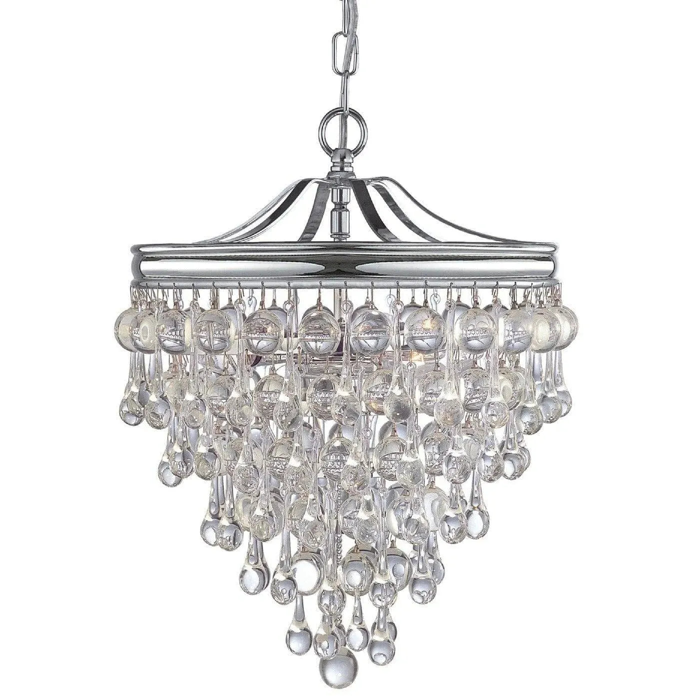 Crystorama - Calypso Three Light Mini Chandelier - 130-CH | Montreal Lighting & Hardware