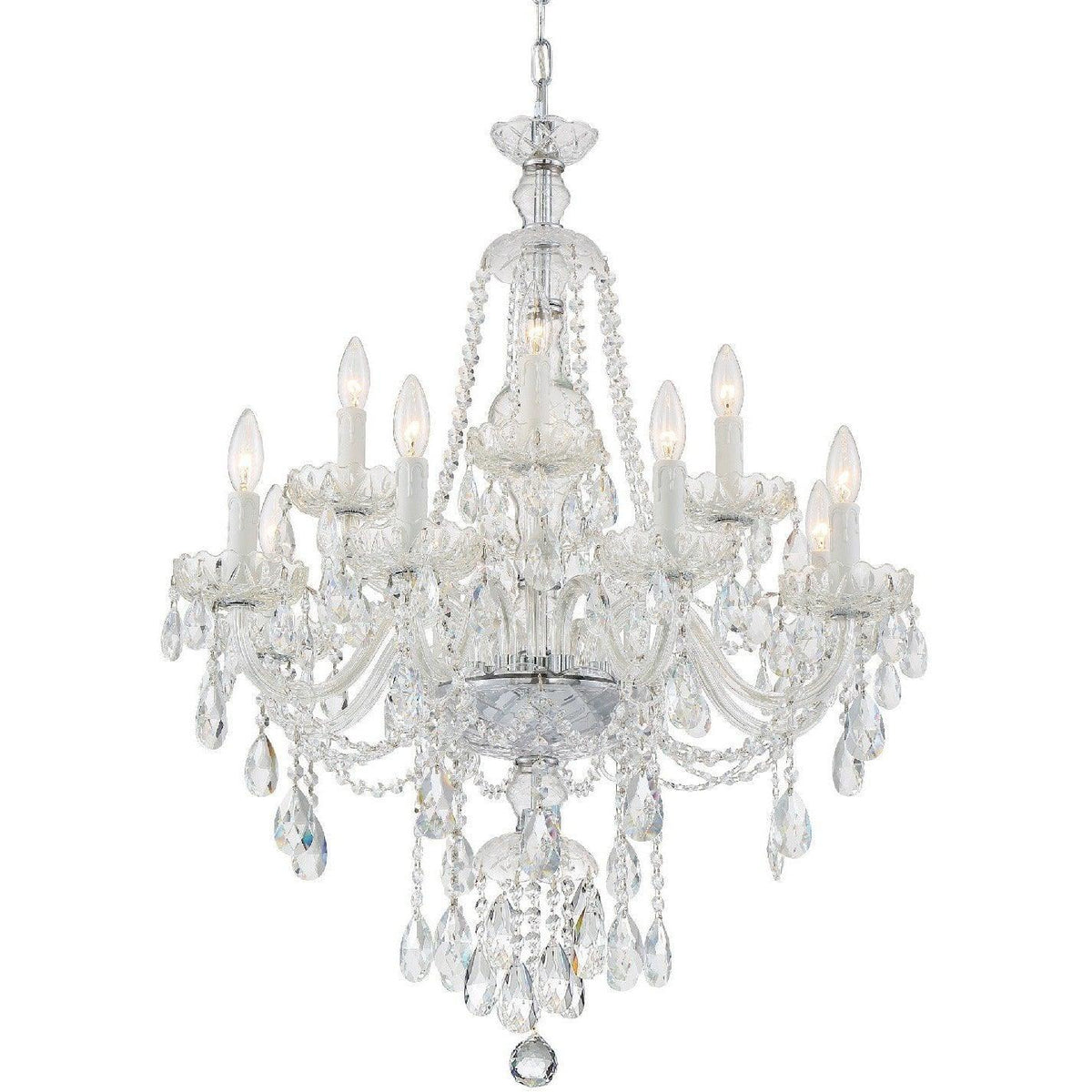 Crystorama - Candace 12 Light Chandelier - CAN-A1312-CH-CL-S | Montreal Lighting & Hardware