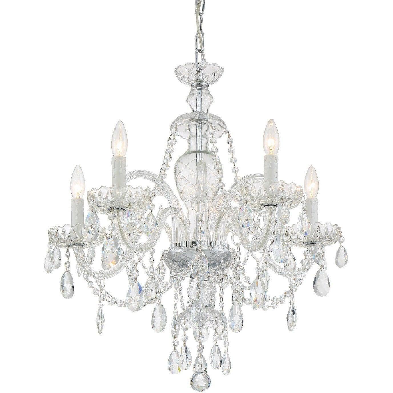 Crystorama - Candace Five Light Chandelier - CAN-A1306-CH-CL-MWP | Montreal Lighting & Hardware