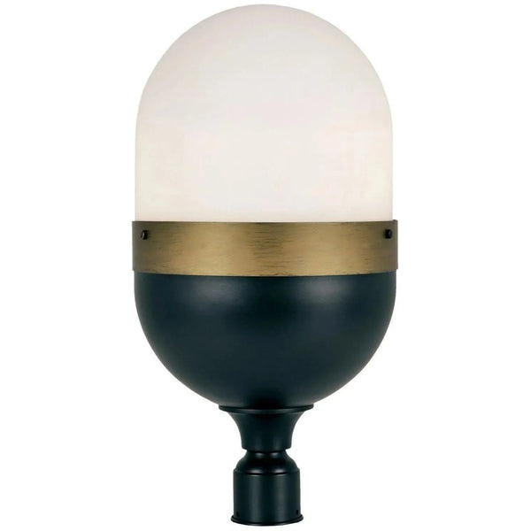 Capsule Three Light Outdoor Lantern Post
