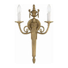 Crystorama - Cast Brass Wall Mount Two Light Wall Mount - 662-MB | Montreal Lighting & Hardware