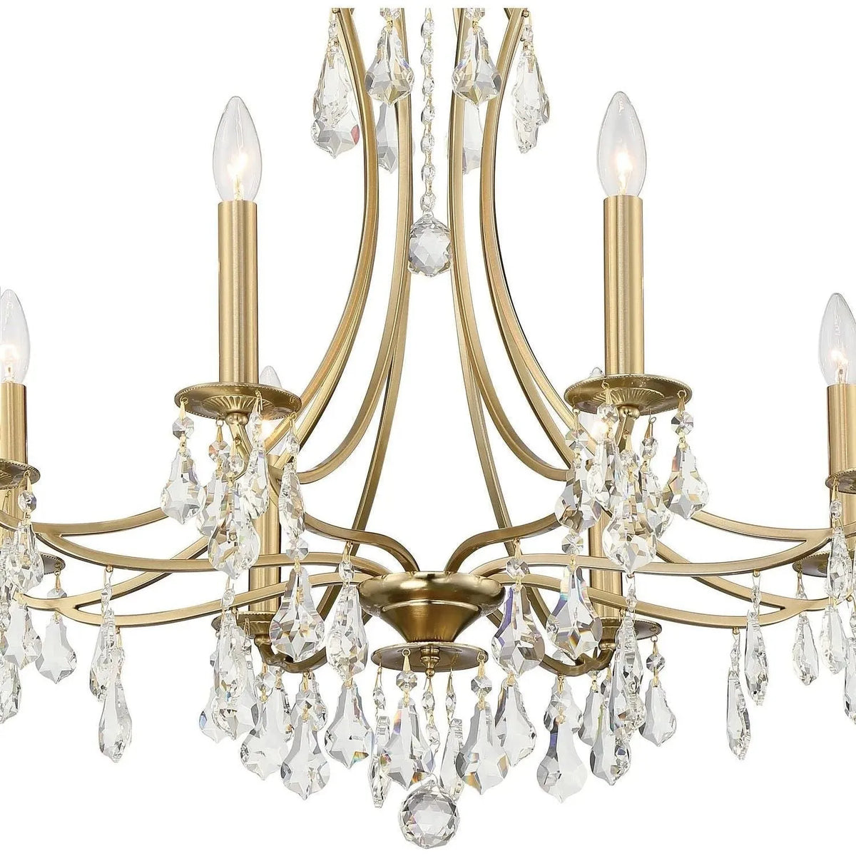 Crystorama - Cedar Chandelier - 5938-CH-CL-MWP | Montreal Lighting & Hardware