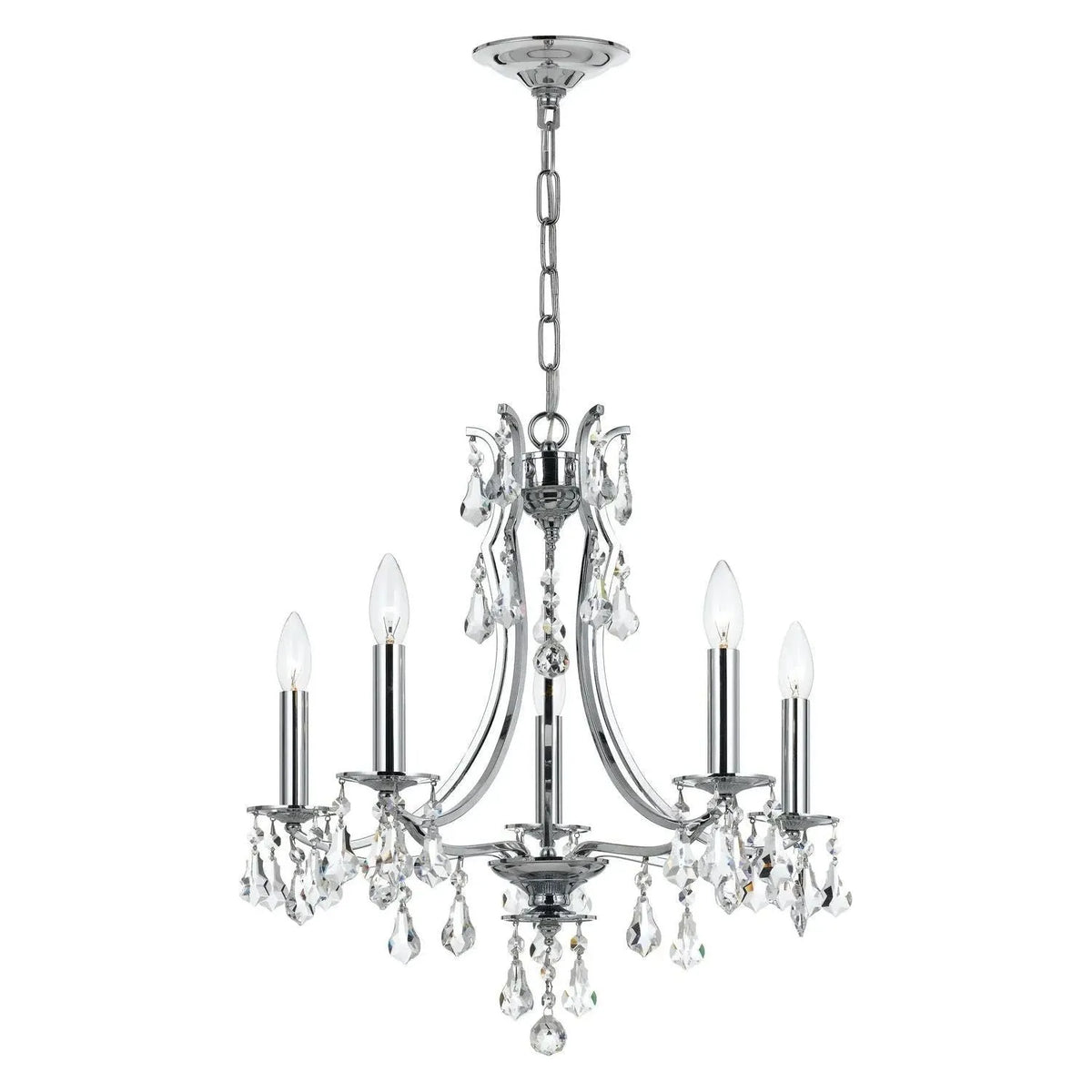 Crystorama - Cedar Chandelier - 5938-CH-CL-MWP | Montreal Lighting & Hardware