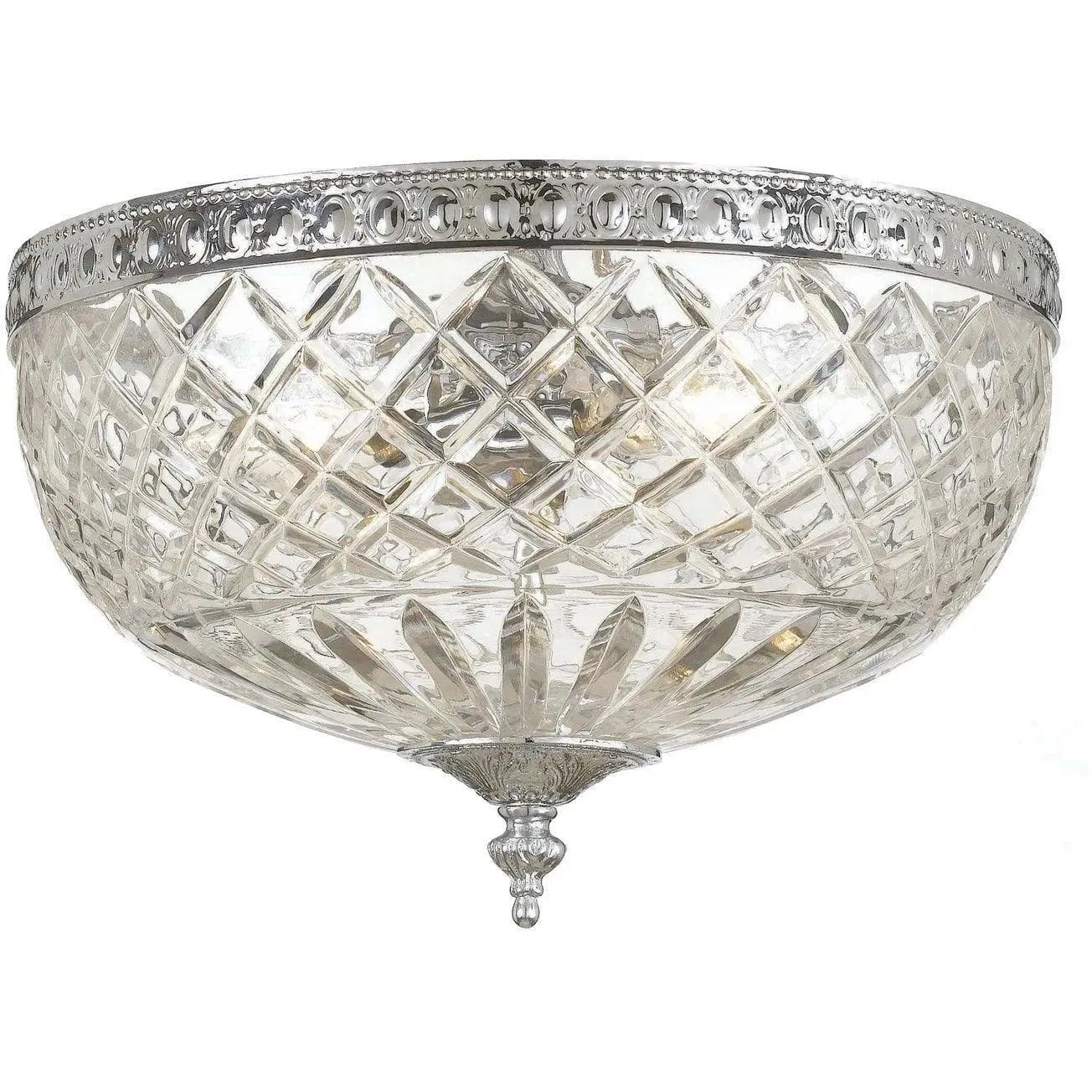 Crystorama - Ceiling Mount Three Light Ceiling Mount - 117-12-CH | Montreal Lighting & Hardware