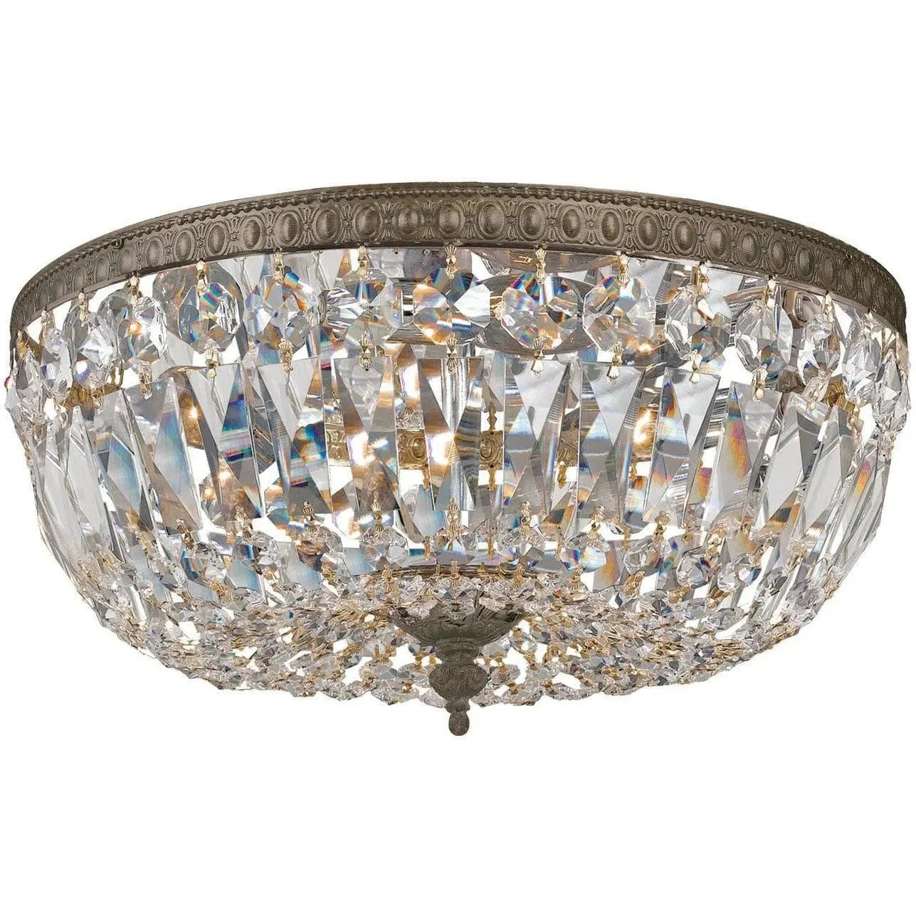 Crystorama - Ceiling Mount Three Light Ceiling Mount - 712-EB-CL-MWP | Montreal Lighting & Hardware