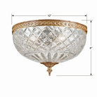 Crystorama - Ceiling Mount Two Light Ceiling Mount - 117-10-CH | Montreal Lighting & Hardware