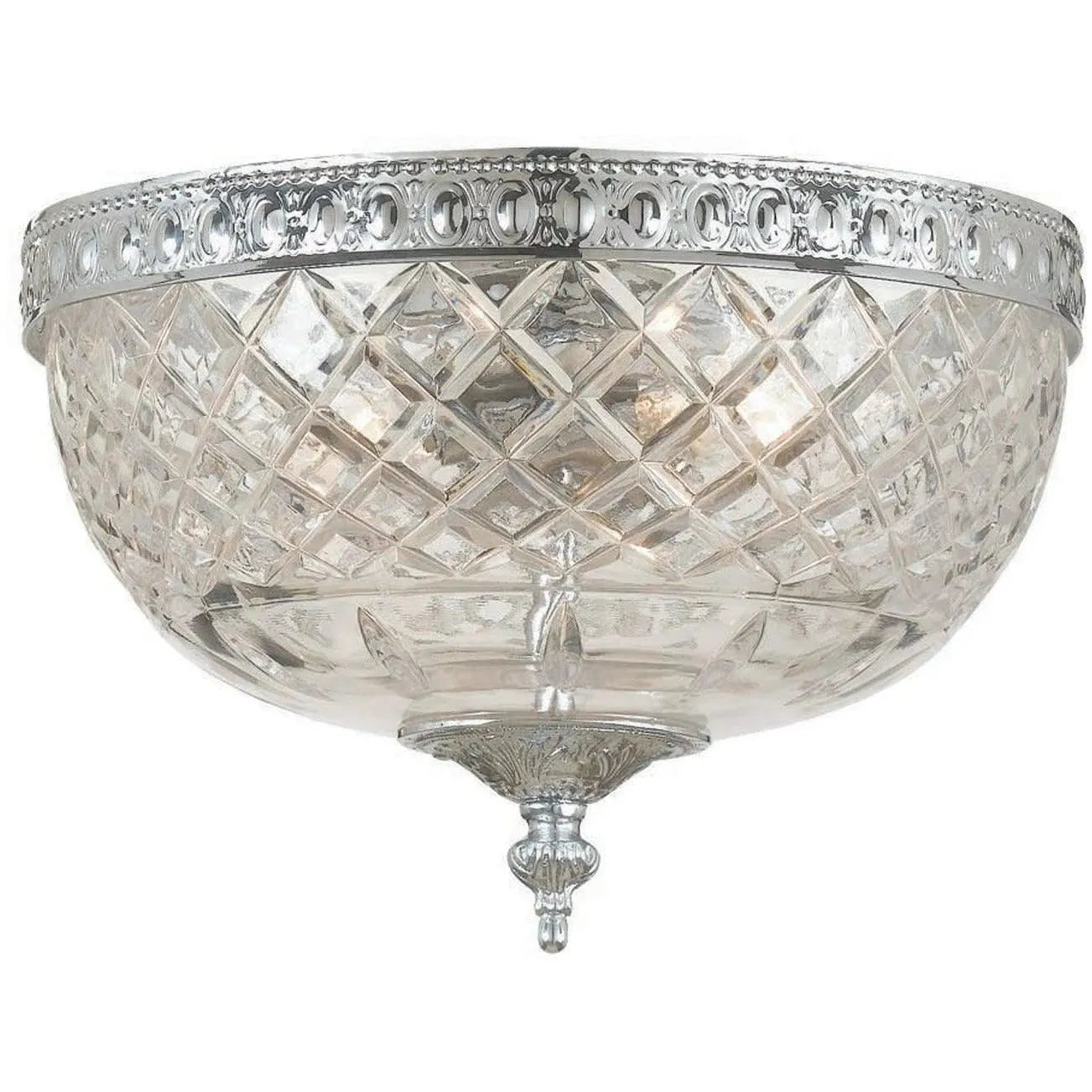 Crystorama - Ceiling Mount Two Light Ceiling Mount - 117-8-CH | Montreal Lighting & Hardware