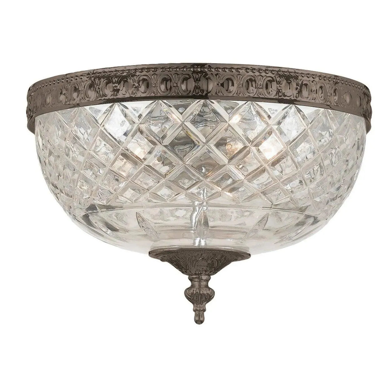 Crystorama - Ceiling Mount Two Light Ceiling Mount - 117-8-EB | Montreal Lighting & Hardware