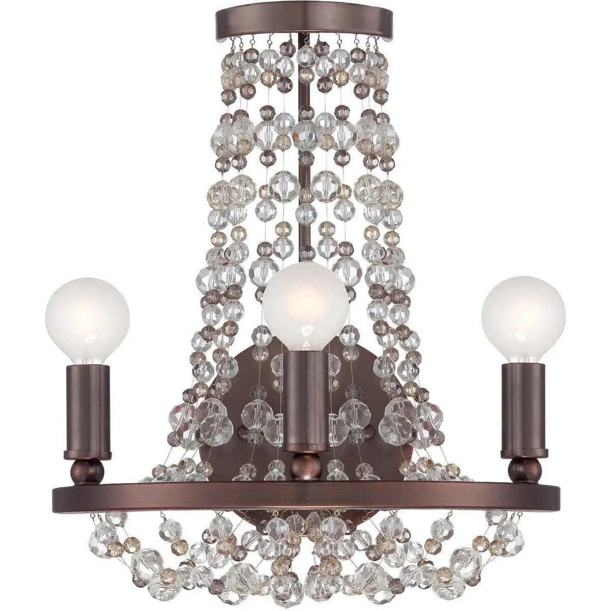 Crystorama - Channing Three Light Wall Mount - 1542-CB-MWP | Montreal Lighting & Hardware