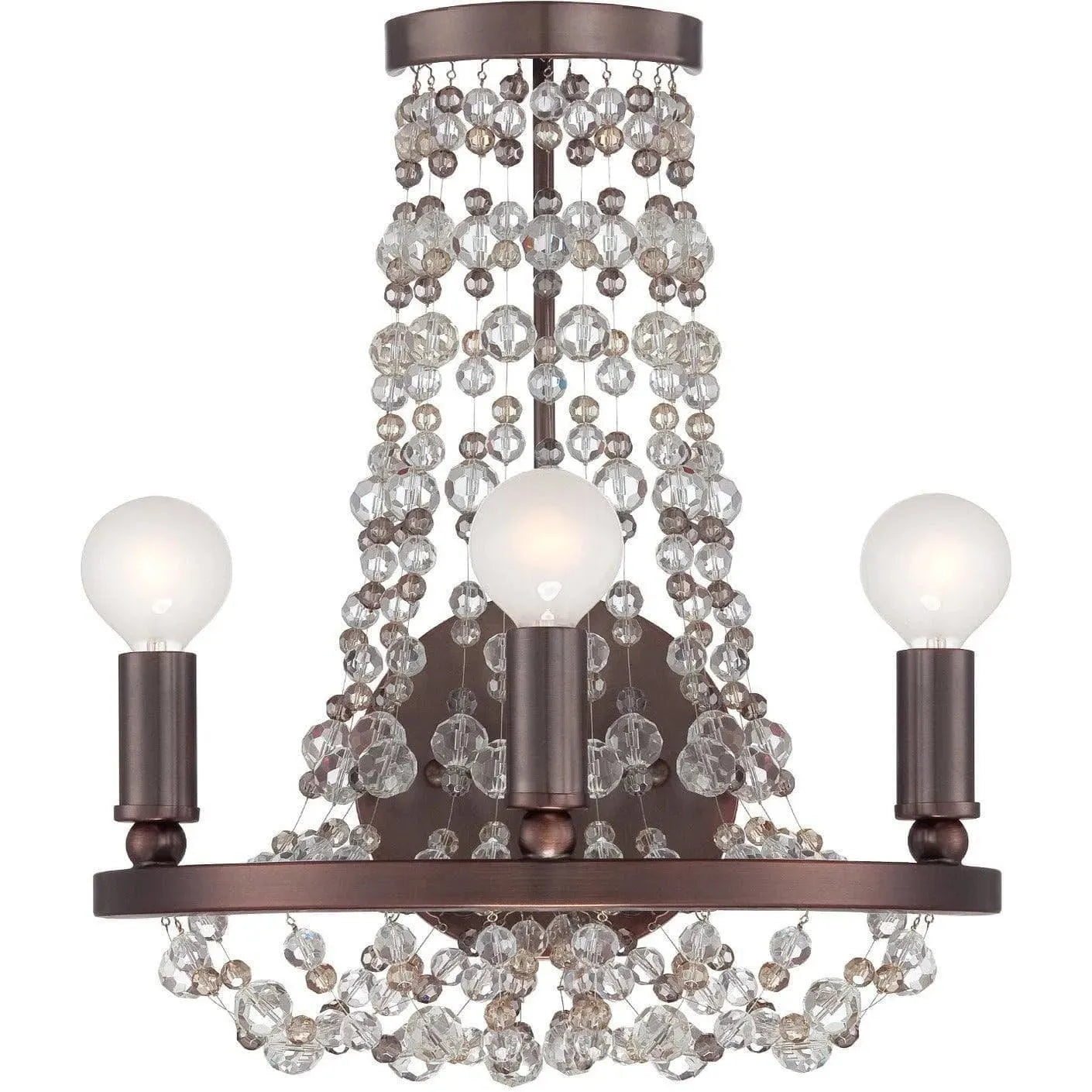 Crystorama - Channing Three Light Wall Mount - 1542-CB-MWP | Montreal Lighting & Hardware