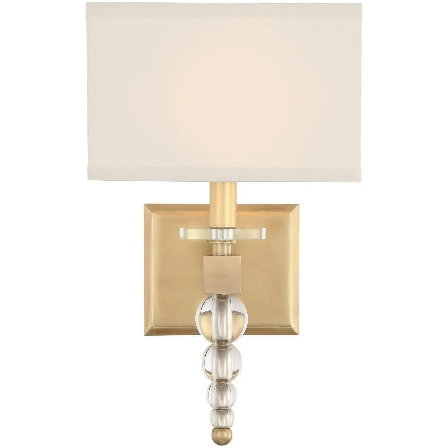 Crystorama - Clover One Light Wall Mount - CLO-8892-AG | Montreal Lighting & Hardware