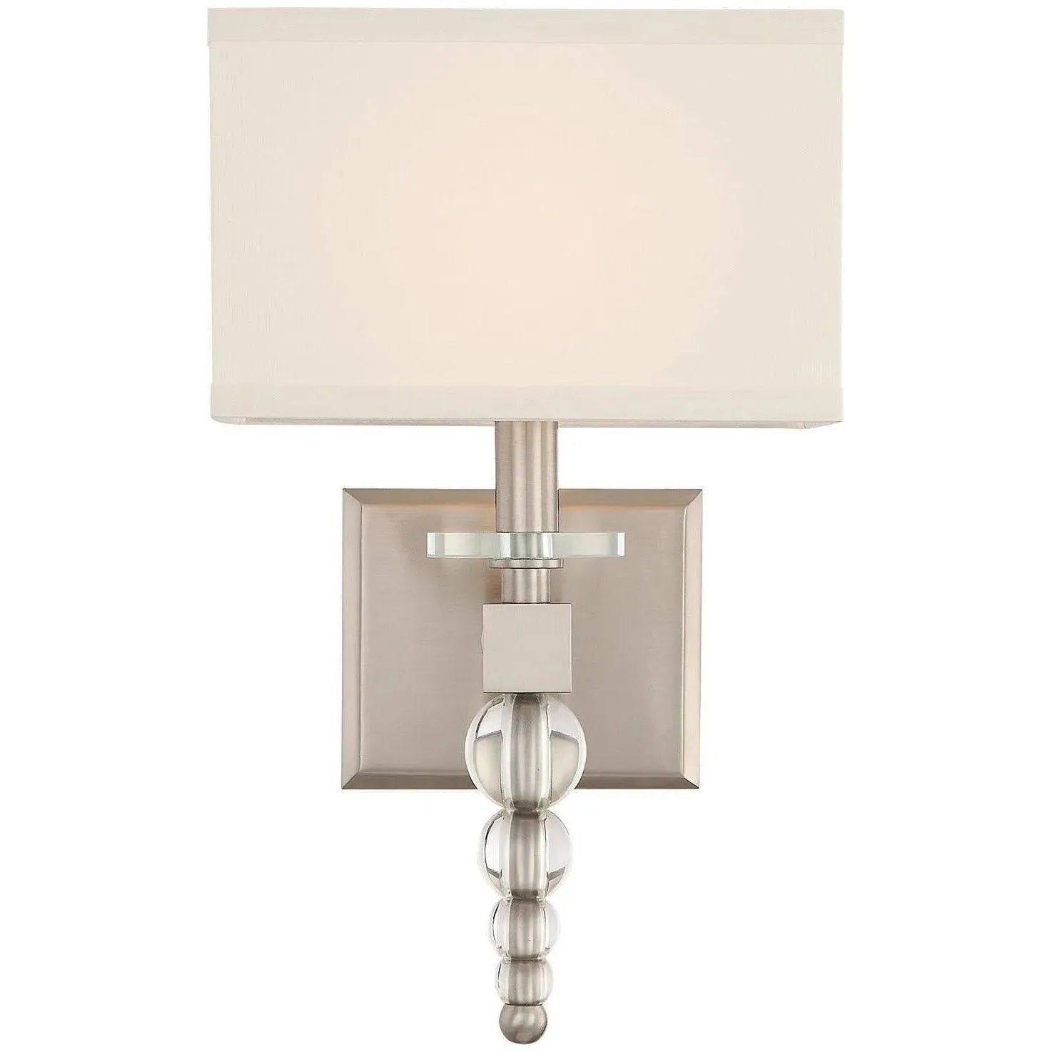 Crystorama - Clover One Light Wall Mount - CLO-8892-BN | Montreal Lighting & Hardware