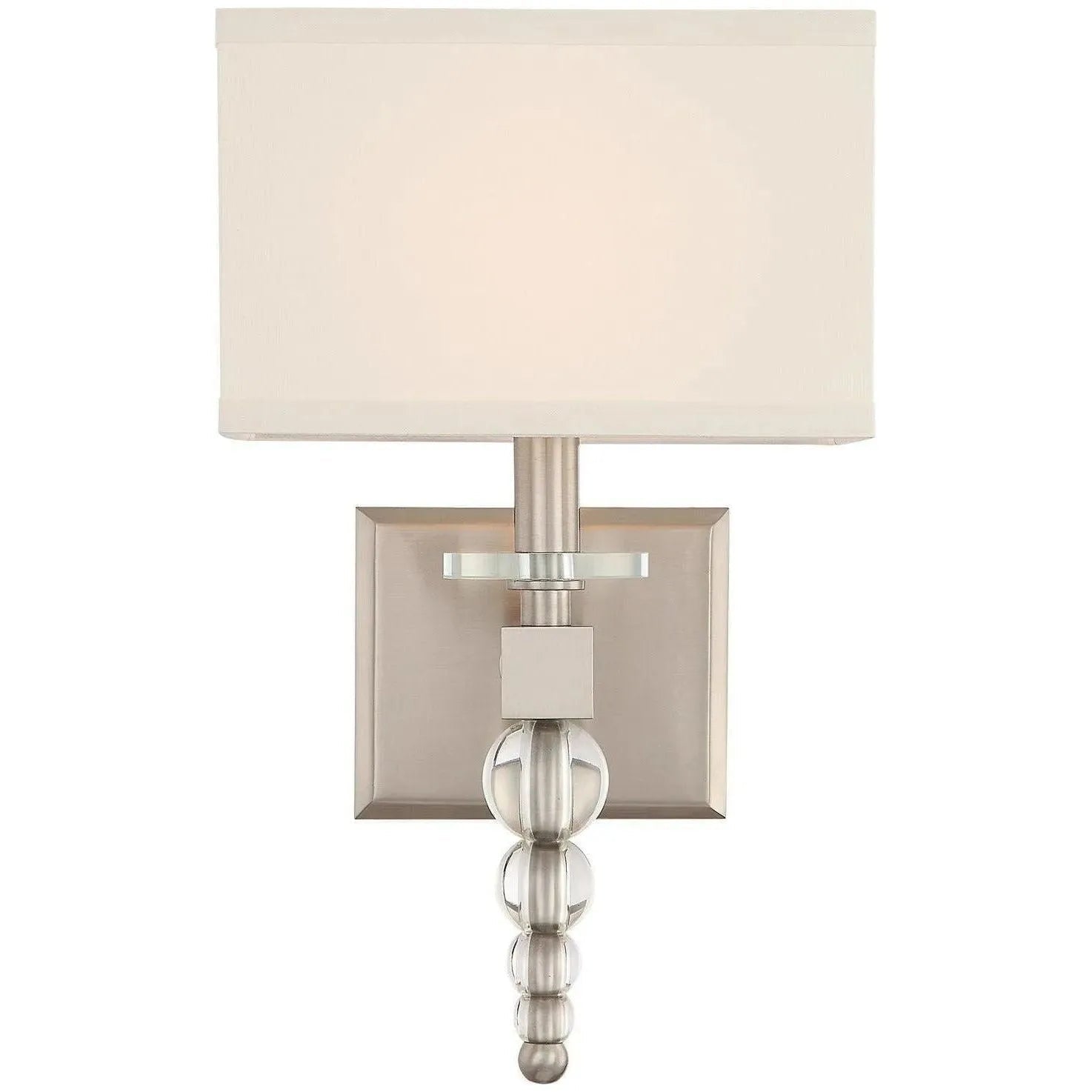 Crystorama - Clover One Light Wall Mount - CLO-8892-BN | Montreal Lighting & Hardware