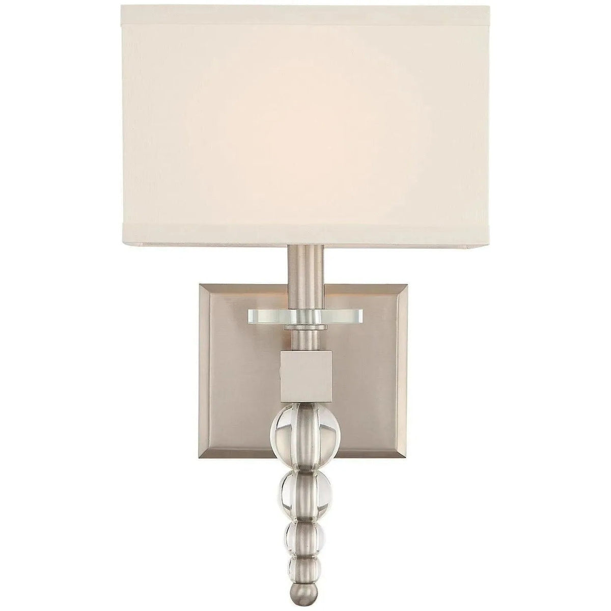 Crystorama - Clover One Light Wall Mount - CLO-8892-BN | Montreal Lighting & Hardware