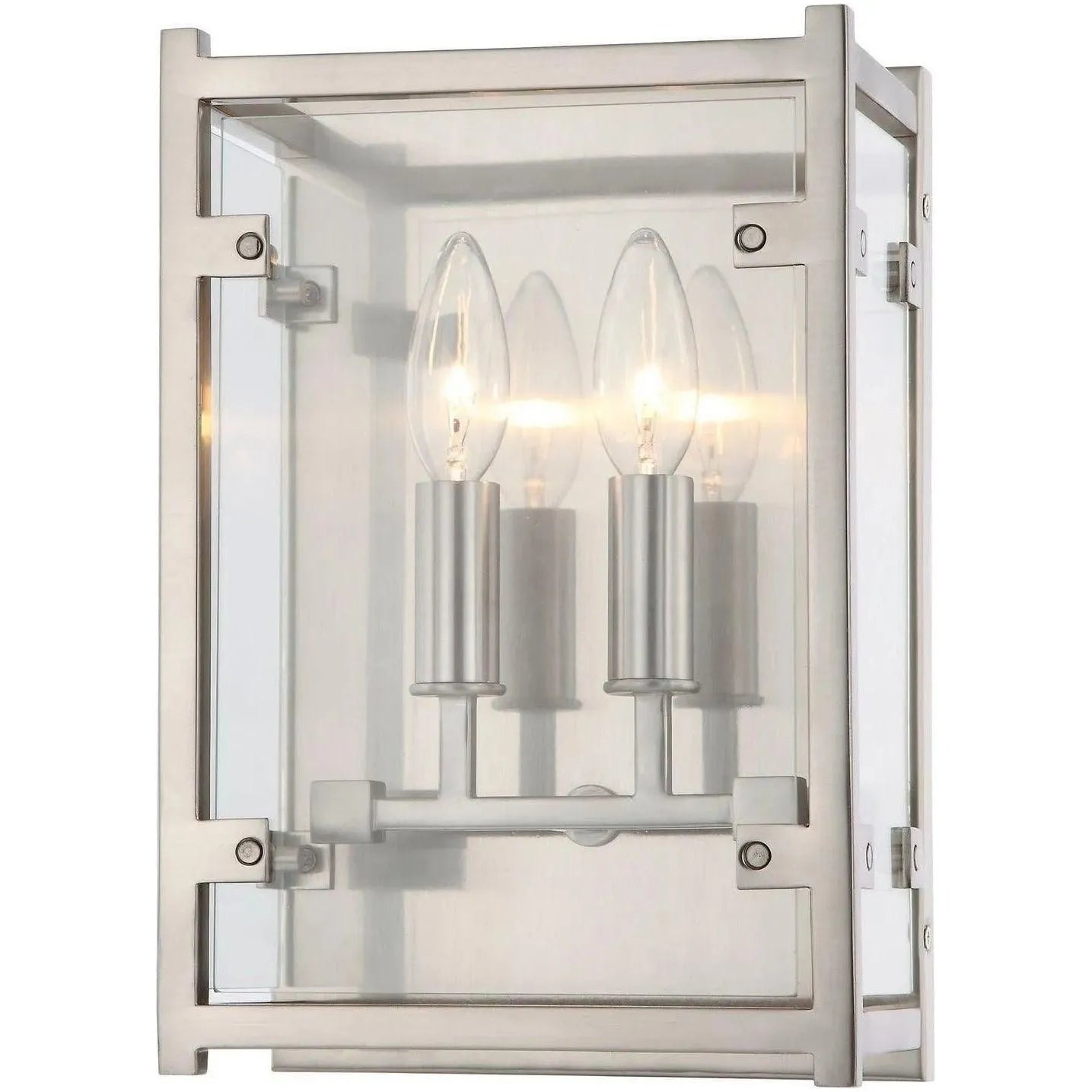 Crystorama - Danbury Two Light Wall Mount - DAN-8792-BN | Montreal Lighting & Hardware