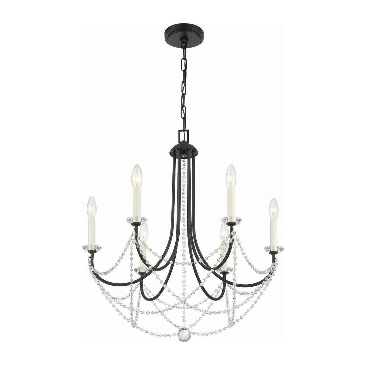 Crystorama - Delilah Chandelier - DEL-90806-MK | Montreal Lighting & Hardware