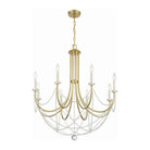 Crystorama - Delilah Chandelier - DEL-90808-AG | Montreal Lighting & Hardware