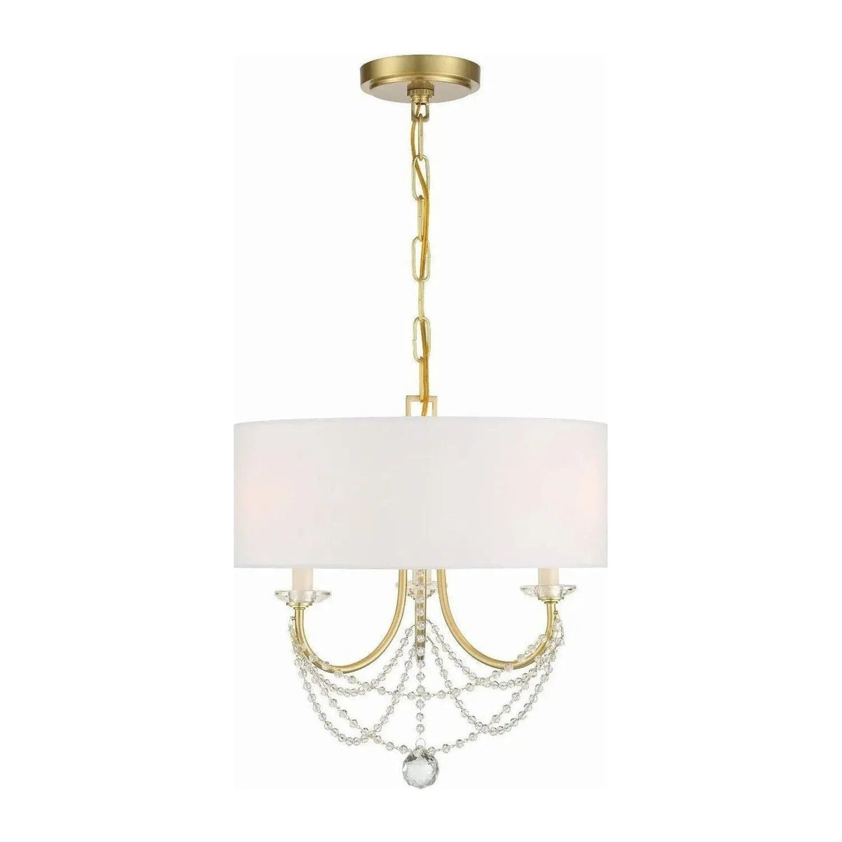 Crystorama - Delilah Mini Chandelier - DEL-90803-AG | Montreal Lighting & Hardware