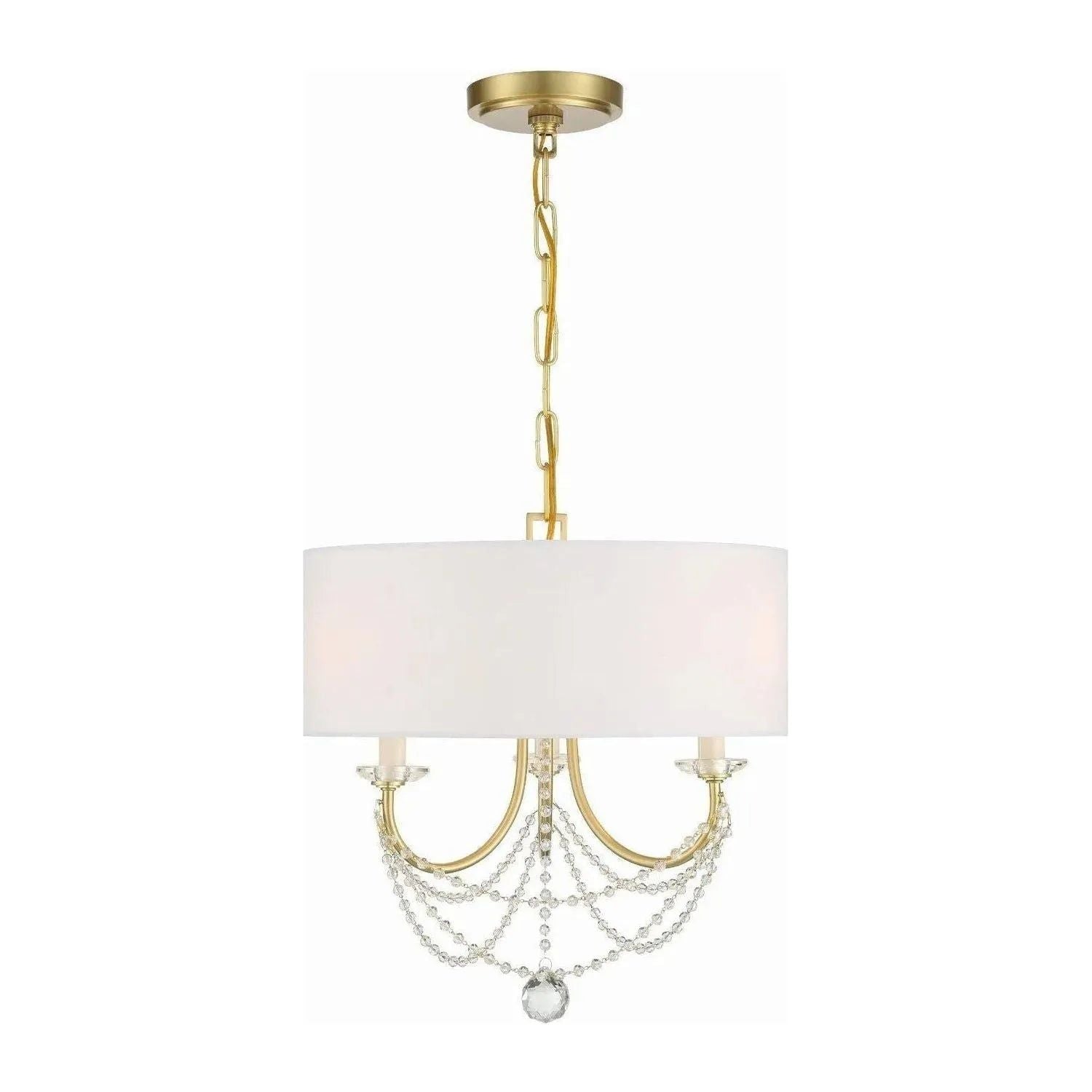 Crystorama - Delilah Mini Chandelier - DEL-90803-AG | Montreal Lighting & Hardware