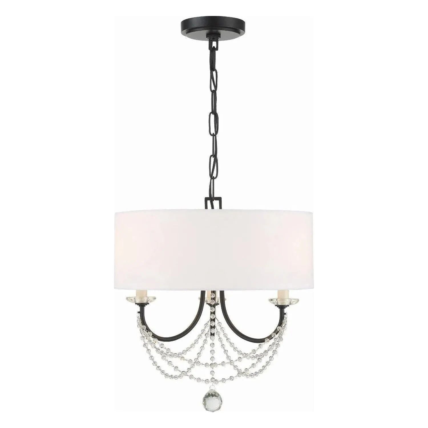 Crystorama - Delilah Mini Chandelier - DEL-90803-AG | Montreal Lighting & Hardware