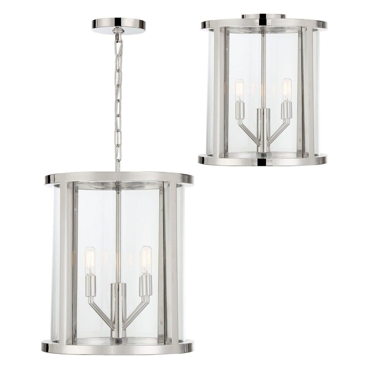 Crystorama - Devon Lantern - DEV-B8004-PN | Montreal Lighting & Hardware