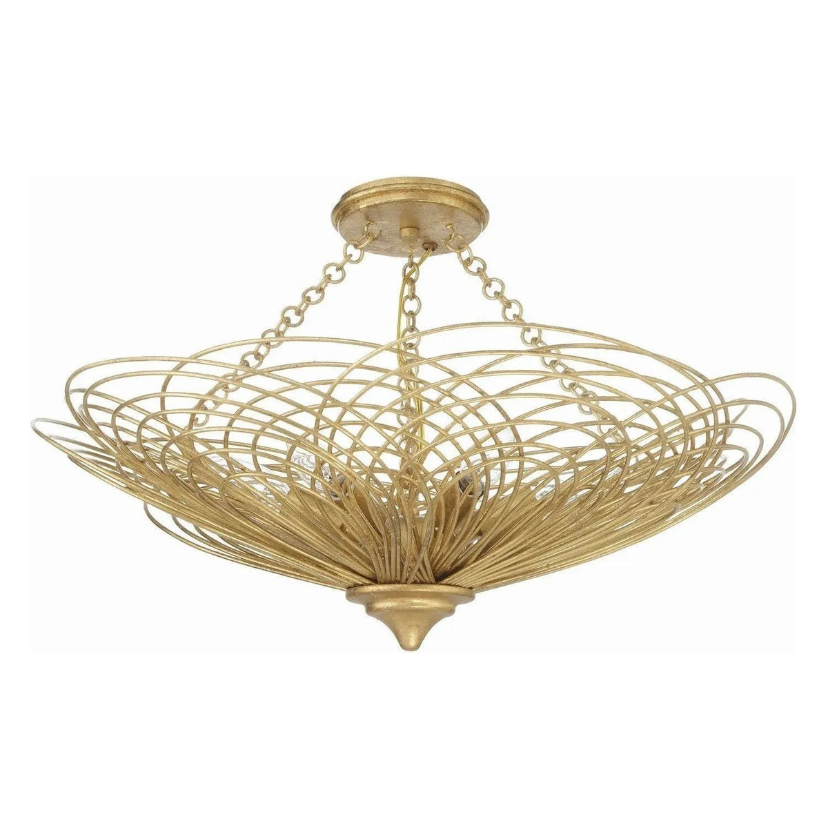 Crystorama - Doral Semi Flush Mount - DOR-B7706-RG_CEILING | Montreal Lighting & Hardware