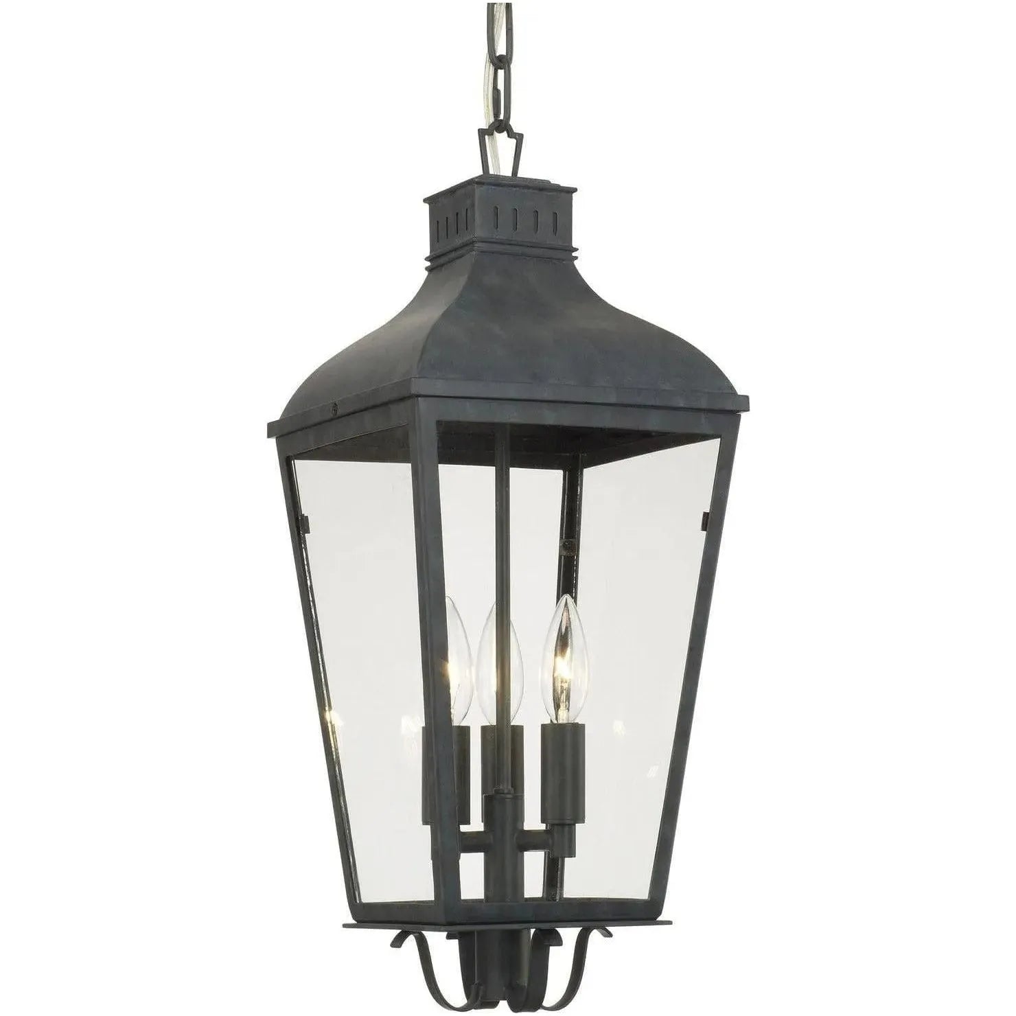 Crystorama - Dumont Three Light Outdoor Chandelier - DUM-9805-GE | Montreal Lighting & Hardware